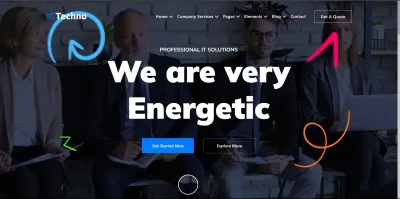 Landing page de Techno IT Solutions